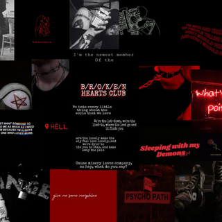 Emo grudge black and red aesthetic wallpaper
