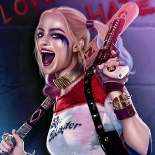 Harley Quinn , cartoon, comics, dc, drawn, hollywood, marvel, superhero