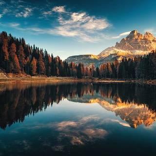Dolomiti Italy Autumn Lago Antorno Landscape Photography