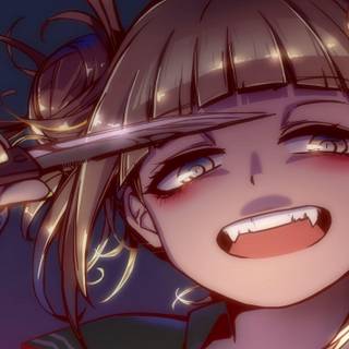 toga with her knif