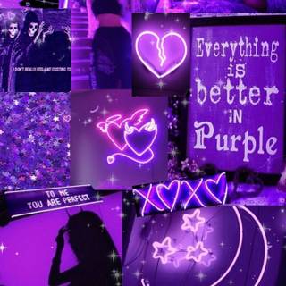 <3 purple collage aesthetic <3