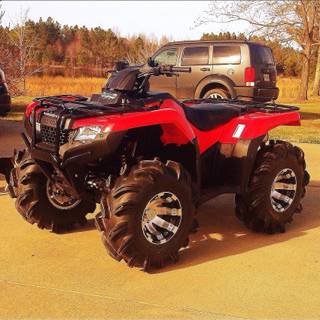 red spike rims four wheelers