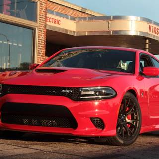 red dodge charger 