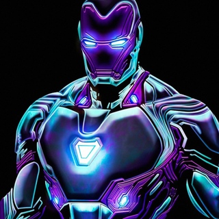 Neon Iron man