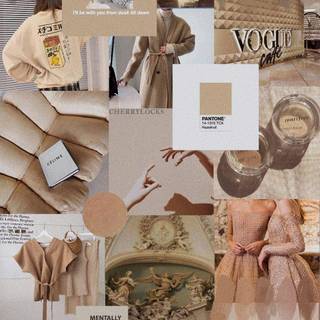 <3 brown collage aesthetic <3