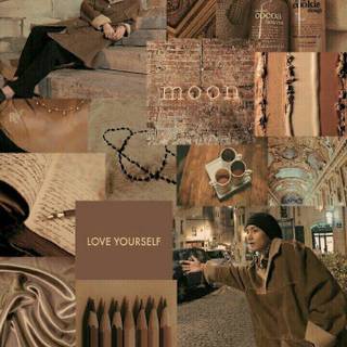 <3 brown collage aesthetic <3