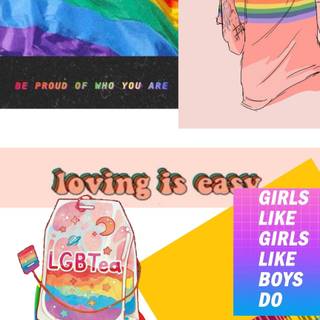 LGBTQ+ Aesthetic, made with Canva