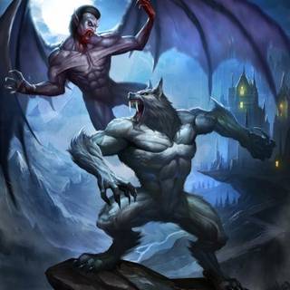 Vampire vs  Werewolf .                                Which one your Rather be?