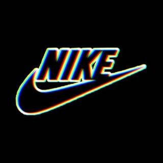 Glitchy Nike Symbol - Wallpaper