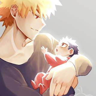 When me and bakugou have our first kid~