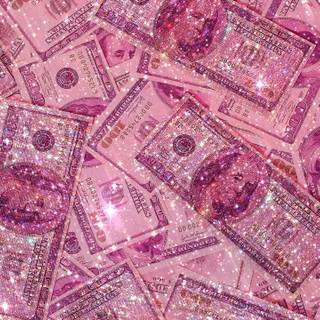 Aesthetic pink money