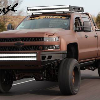 Lifted GMC Mate Brown