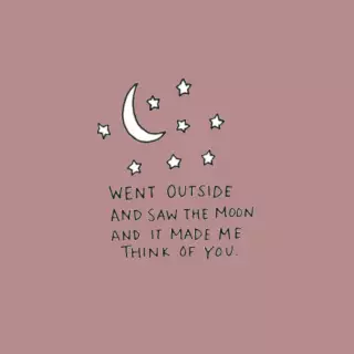 Moon and stars