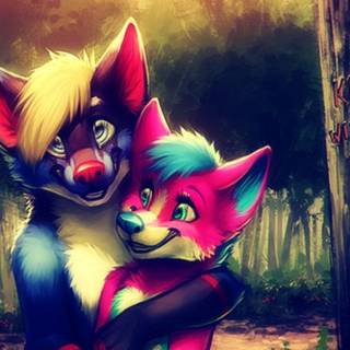 me and my bf but he ant a furryXD