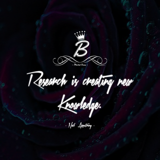 Research is creating new knowledge.
