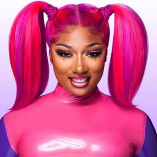 Megan the Stallion i love your all pink and your pink hairstyle