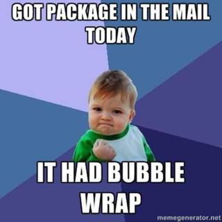 Me when I get a package