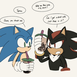 sonic and I with boba