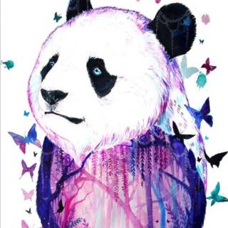 Cute galaxy panda wallpaper 