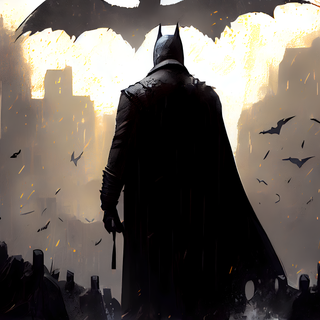 4k UHD Batman Wallpaper Digital Painting Illustration