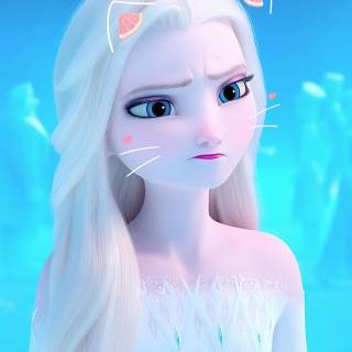 elsa as a cat
