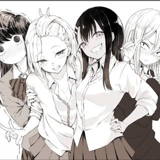 4 anime girls wallpaper for chromebook and desktop