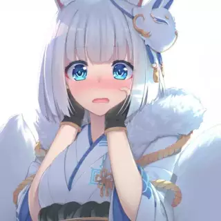 Arctic fox anime girl