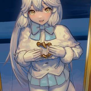 Arctic fox anime girl