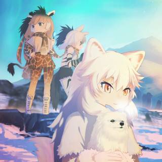Arctic fox anime girl