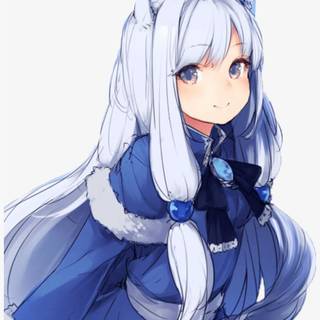 Arctic fox anime girl