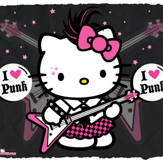 Punk Rock Hello Kitty Wallpaper