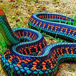 Blue snake