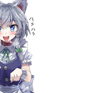 Arctic fox anime girl