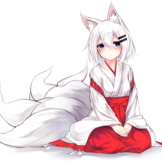 Arctic fox anime girl
