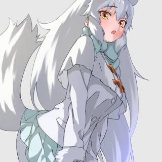 Arctic fox anime girl