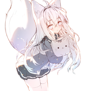 Arctic fox anime girl