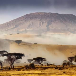 Dreamy Africa Landscape Wallpaper