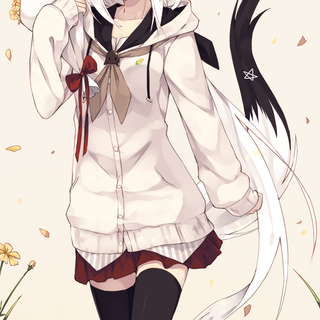 Arctic fox anime girl