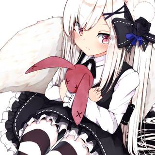 Arctic fox anime girl