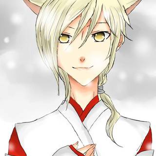 Arctic fox anime girl