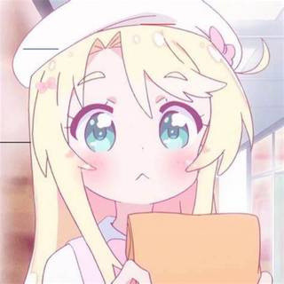 cute kawaii anime girl blonde pfp kawaii little girl beret cutie aesthetic 
