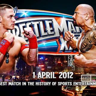 me and Makalah and our 2 kids go and see WWE Wrestlemania XXIV john cena vs the rock in a last man standing match