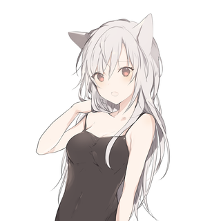 Arctic fox anime girl