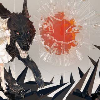 Arctic fox anime girl