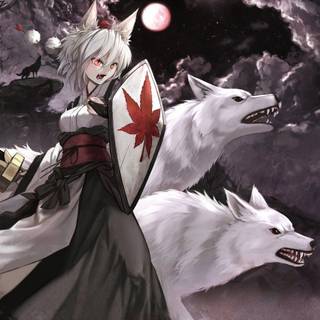 Arctic fox anime girl