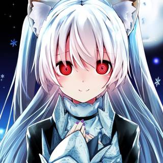 Arctic fox anime girl