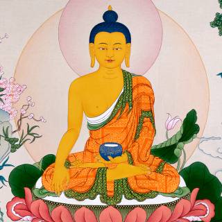 Buddha Shakyamuni Enlightment Thangkas