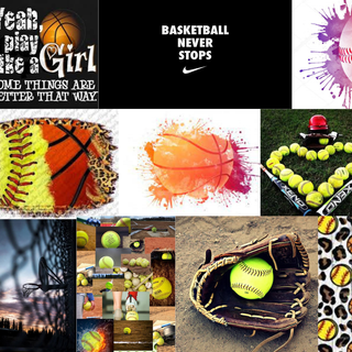 Basketball Softball Wallpaper