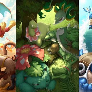 Pokemon living in peace,like humans should