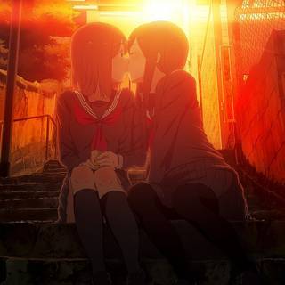Two girl anime in love